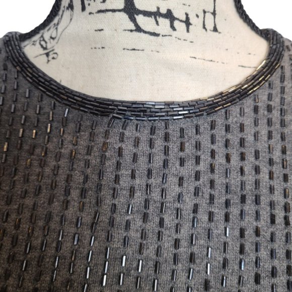 Ralph Lauren Beaded Merino Wool Blouse - Picture 4 of 11